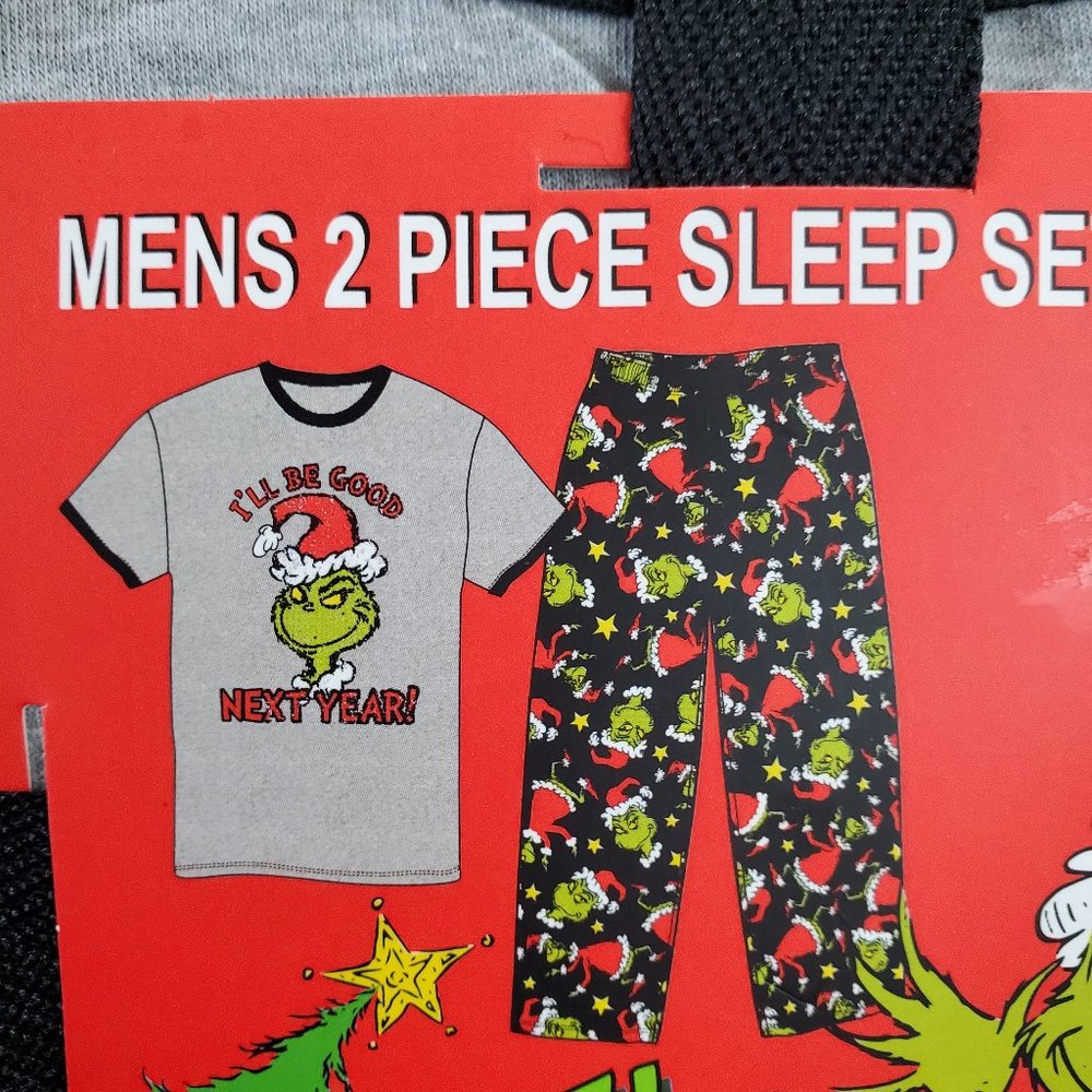 Men's Grinch PJ Gift Set - NWT - Dr. Seuss - Picture 4 of 6